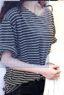 T Shirt Women All-match Basic Tee Shirt Female Top Young Girl Stripe Loose Half Sleeve HARAJUKU T-shirts