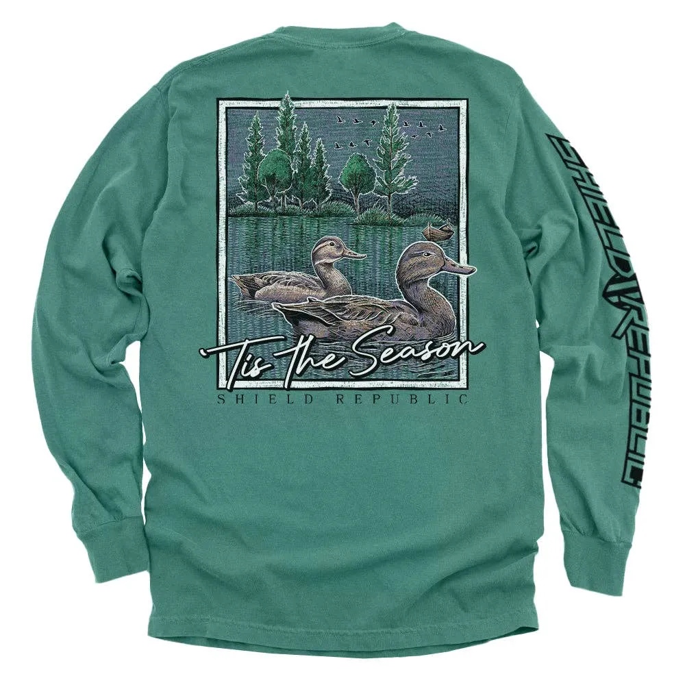 Tis the Season Duck: Bay / S / Comfort Colors Pocket Tee