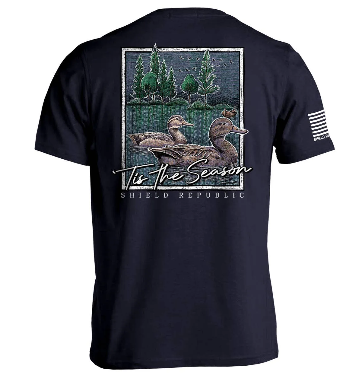 Tis the Season Duck: Bay / S / Comfort Colors Pocket Tee