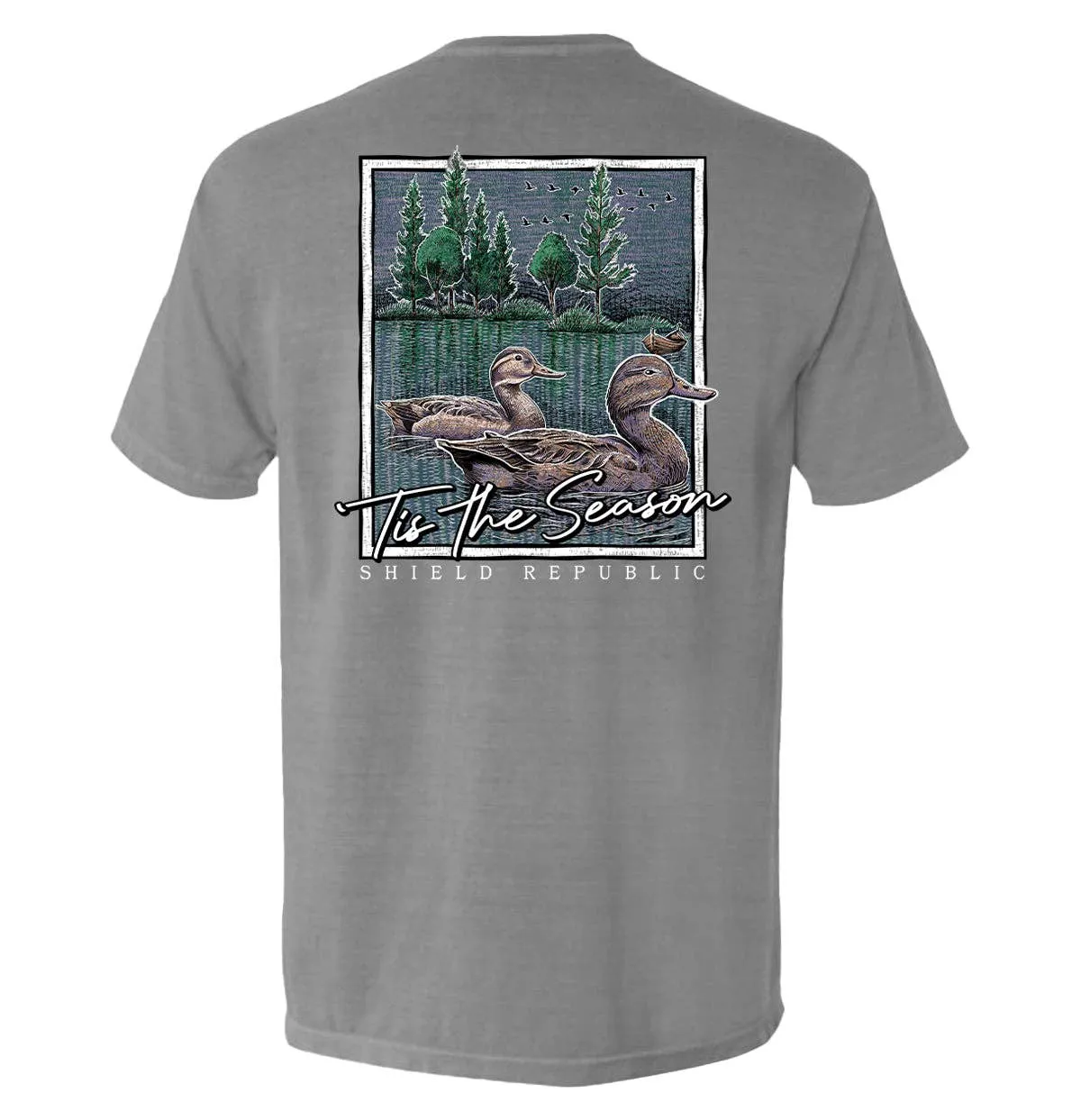Tis the Season Duck: Bay / S / Comfort Colors Pocket Tee