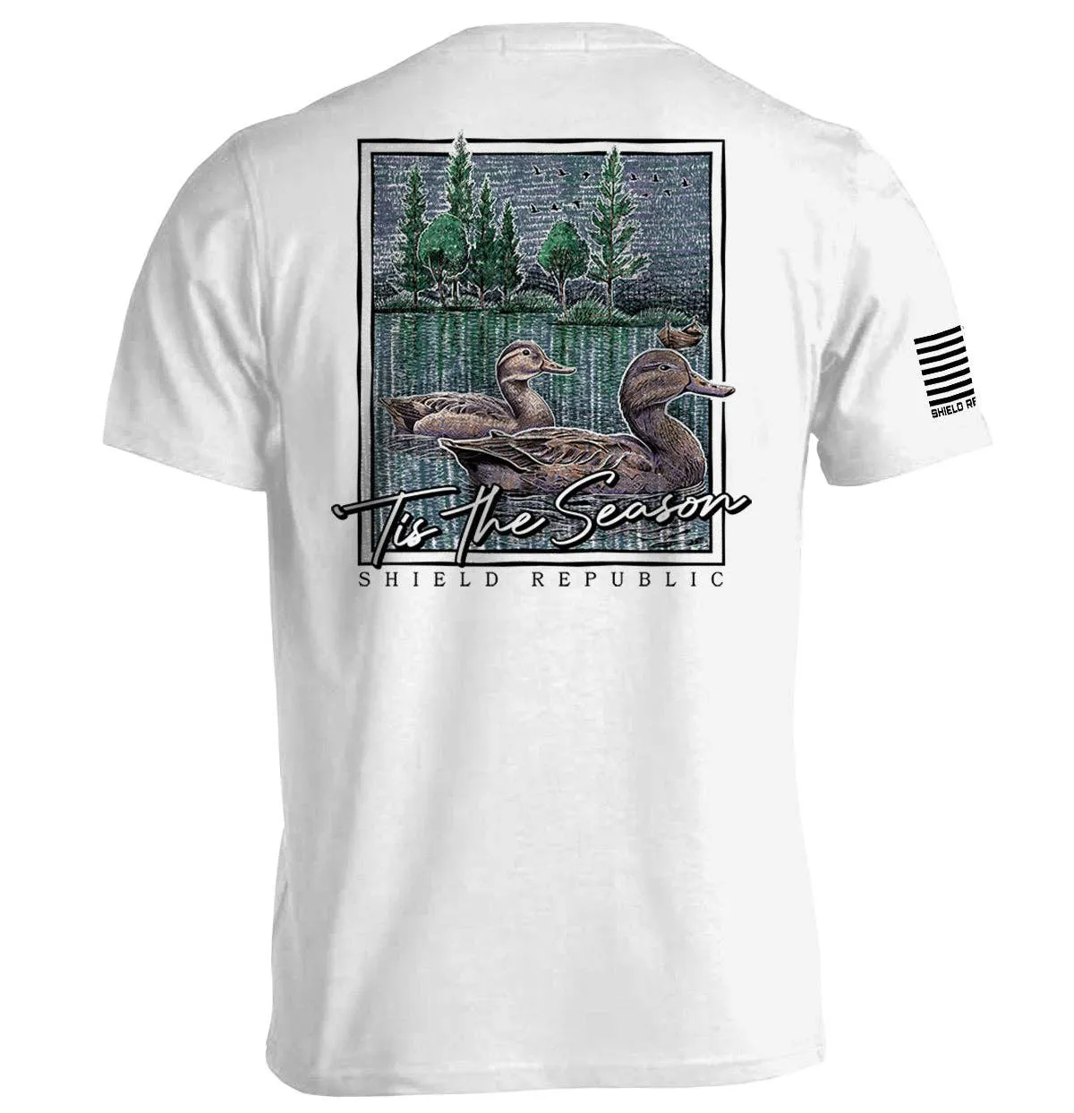 Tis the Season Duck: Bay / S / Comfort Colors Pocket Tee