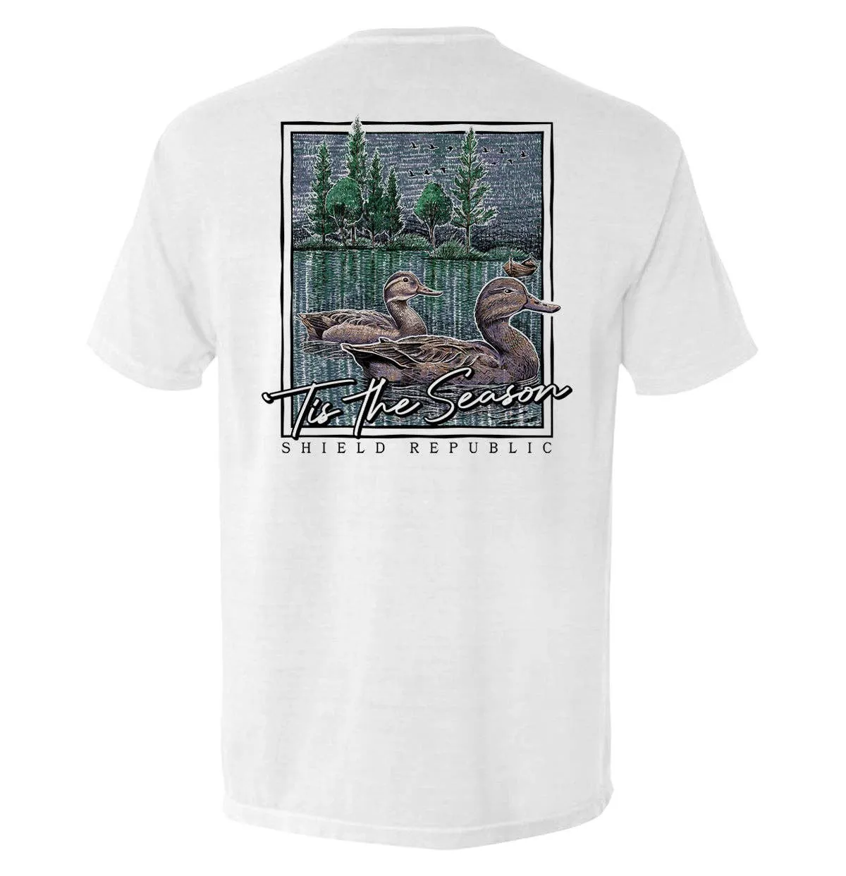 Tis the Season Duck: Bay / S / Comfort Colors Pocket Tee