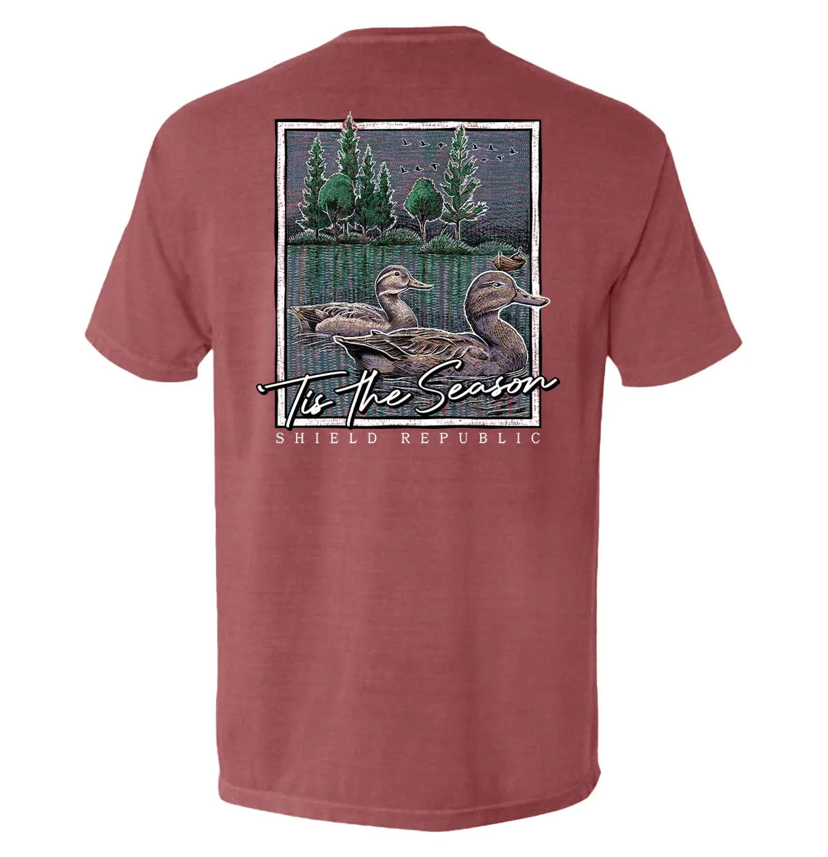 Tis the Season Duck: Bay / S / Comfort Colors Pocket Tee