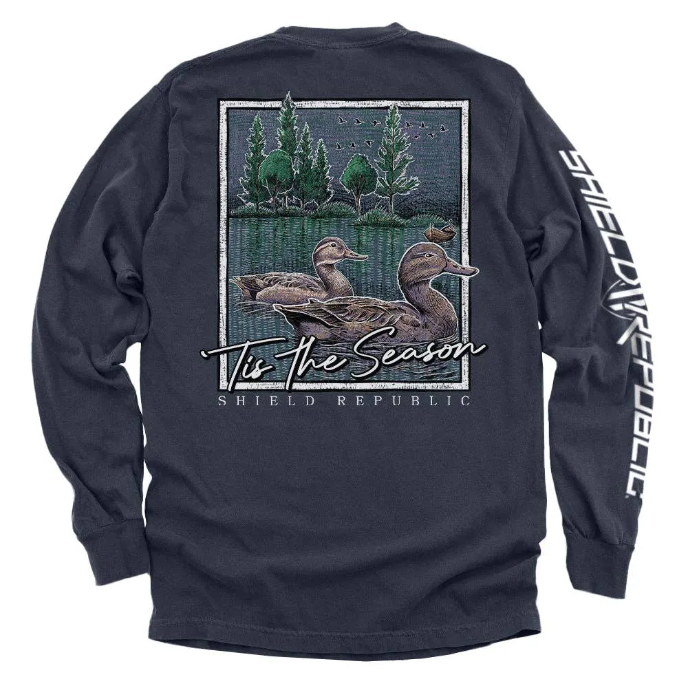 Tis the Season Duck: Bay / S / Comfort Colors Pocket Tee