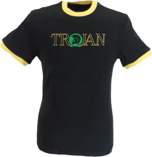 Trojan Records Black Jamaican Classic Helmet Logo 100% Cotton T-Shirt