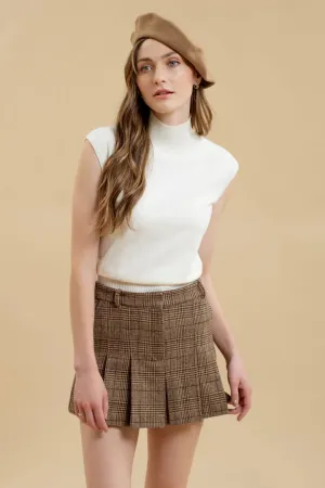 Turtleneck Sleeveless Top