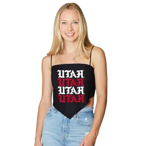 Utah Black Strap Bandana Top