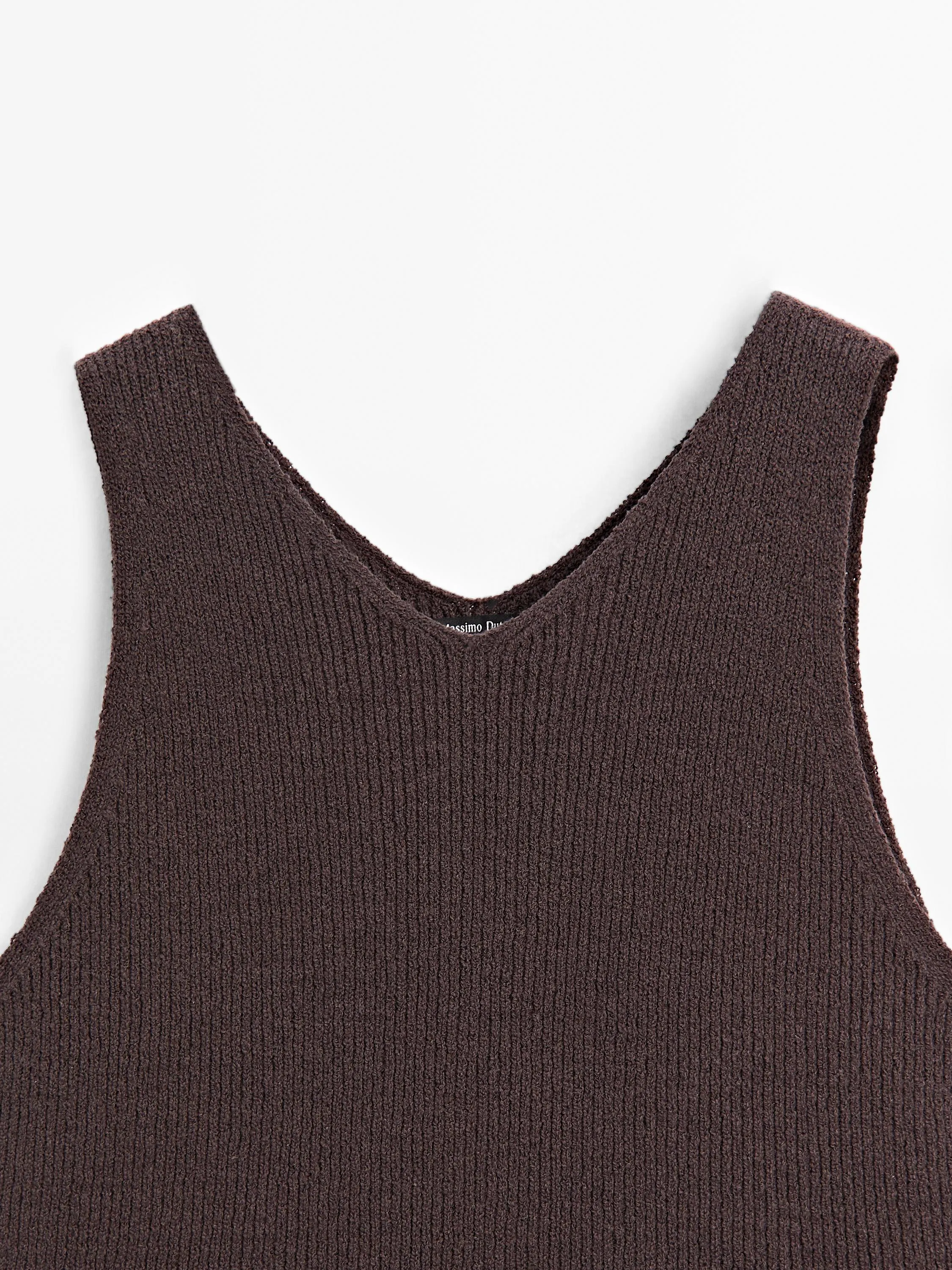 V-neck knit top