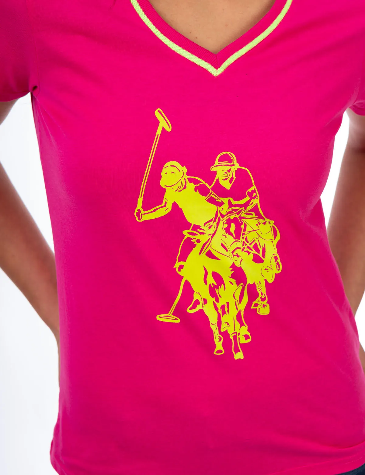 V-NECK LOGO T-SHIRT