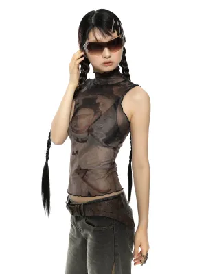 Vintage Buddha Sleeveless Top
