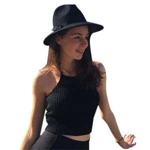Women Crop Top Brandy Melville Camis Fashion Solid Knitted Vest Sleeveless Tank Tops cropped