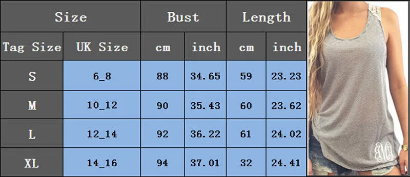 Women's Clothing Tops & Tees Tanks Fashion Women Summer Vest Top Sleeveless Casual Hollow Out Lace Tank Tops