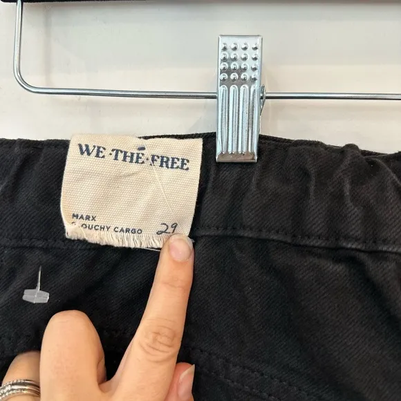 Women’s We the Free Marx Slouchy Cargo Jean in Black