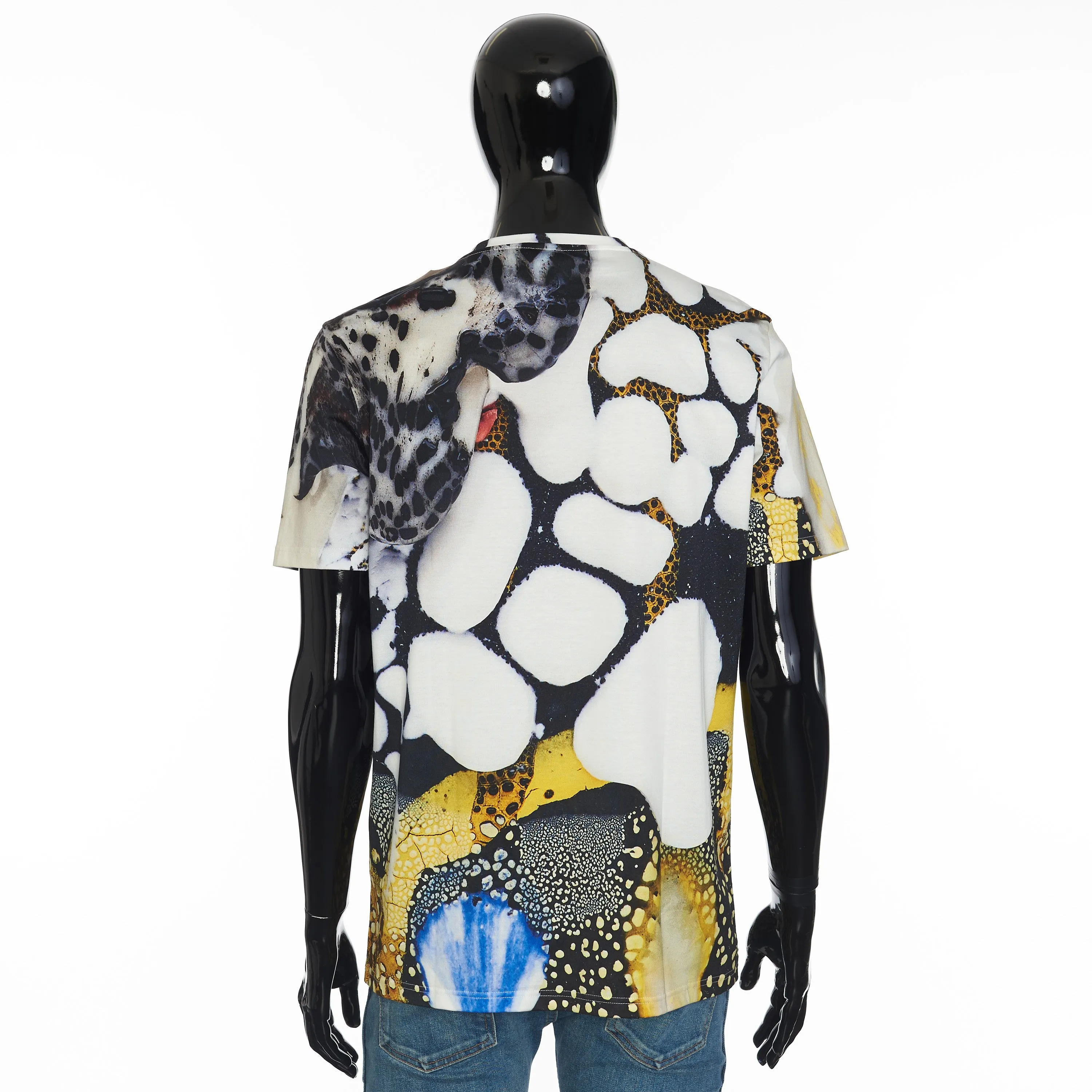x Brian Rochefort Crewneck Tshirt In Multicolour Cotton With Embroidered Logo